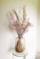 Fleurs séchées – Bouquet sec Fien (hors vase) - bouquet séché coloré - coloré - Rose - Jaune - Violet - Vert - Oranje - La Florista