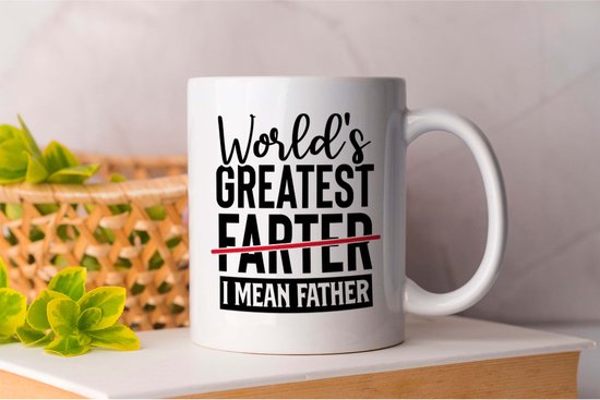 Mug Le plus grand farter du monde, je veux dire père - Paternité - Cadeau - Cadeau - DadLife - BestDad - SuperDad - Père - FatherSon - FatherDaughter - FatherBeing