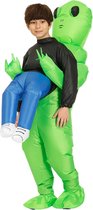 Advantage Explorer - Costume Gonflable Enfants - Porté par Alien - Costume Opblaasbaar - Costume Gonflable Alien - Enlevé par Alien - Costume Gonflable Espace UFO - Pour Garçon Fille Entre 80/130CM de Long - Vert - Unisexe