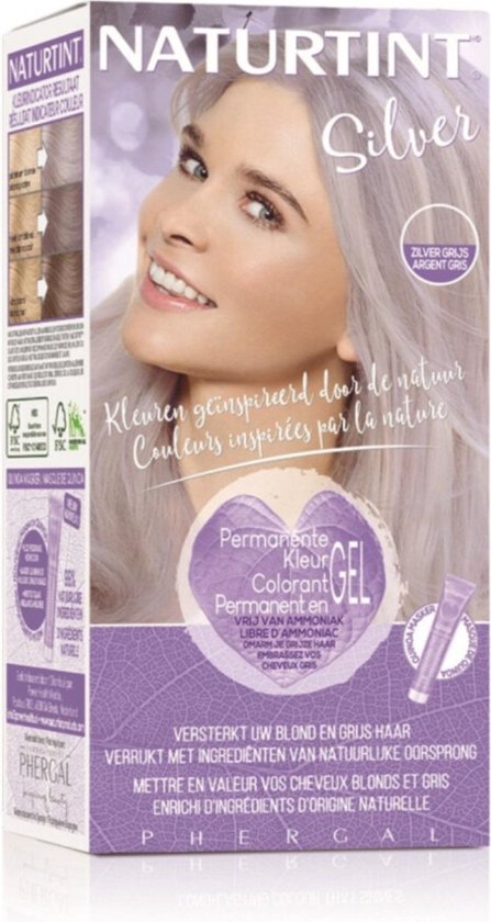 Silver Permanente Haarverf - NATURTINT - 170ml - Vegan