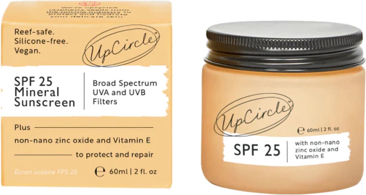 UpCircle Minerale Zonnebrandcrème SPF 25 60 ml