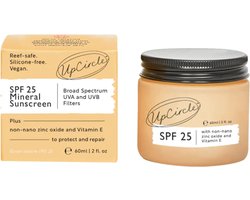 UpCircle Zonnebrandcrème - SPF 25 - Upcycled frambozen - Face - Minerale formule - Natuurlijke finish - Acne-bestrijdend