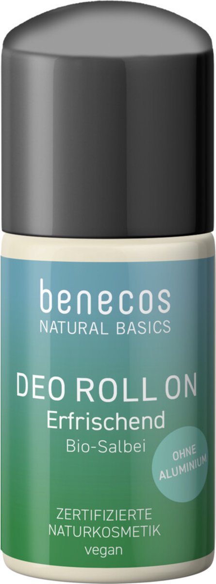 Goedkoopste Benecos Natural Basics Deodorant Roller Refreshing Organic Clary Sage Water 50 ml