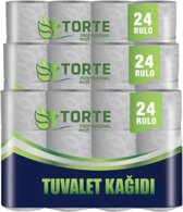TORTE professional plus - 72 rollen Toiletpapier XL - Voordeelverpakking WC Papier XL - Utra soft - 177 vellen