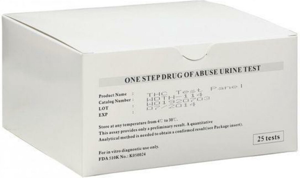 Testjezelf.nu Drugstest Multi DIP Urine 25 stuks