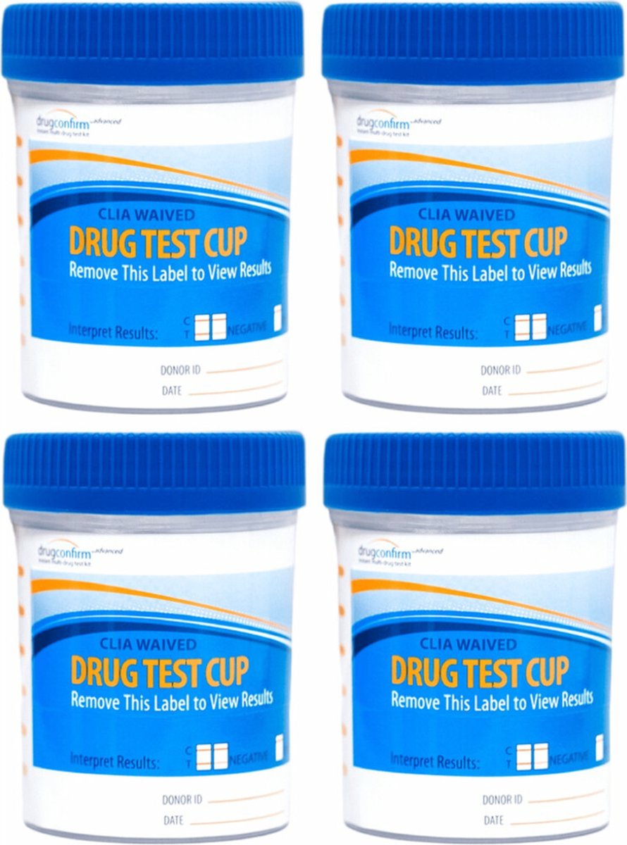 Goedkoopste Testjezelf.nu Drugstest CUP Anti Fraude 4 stuks