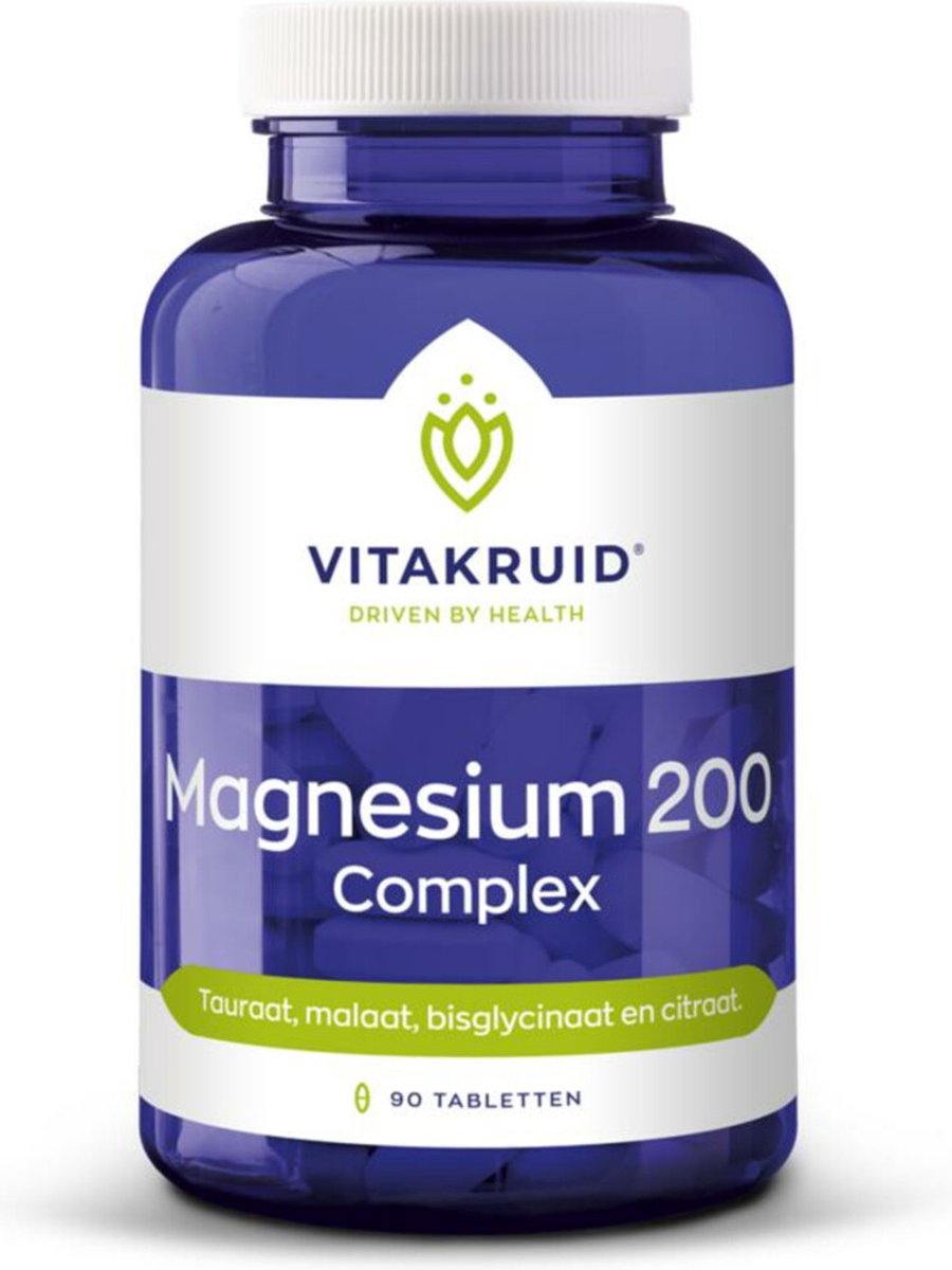 Vitakruid - Magnesium 200 Complex - 90 Tabletten — afbeelding 1