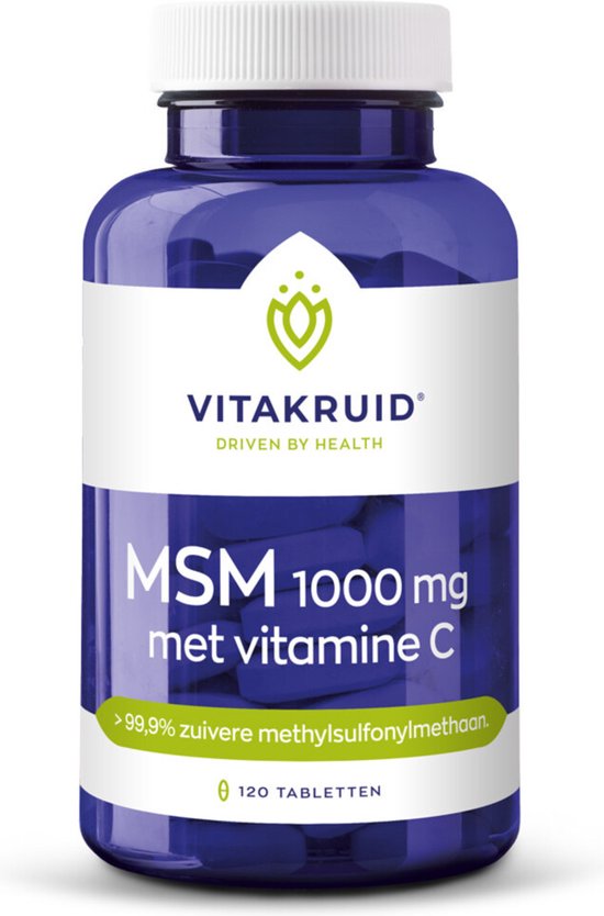 Foto: Vitakruid msm 1000 mg vitamine c 120 tabletten