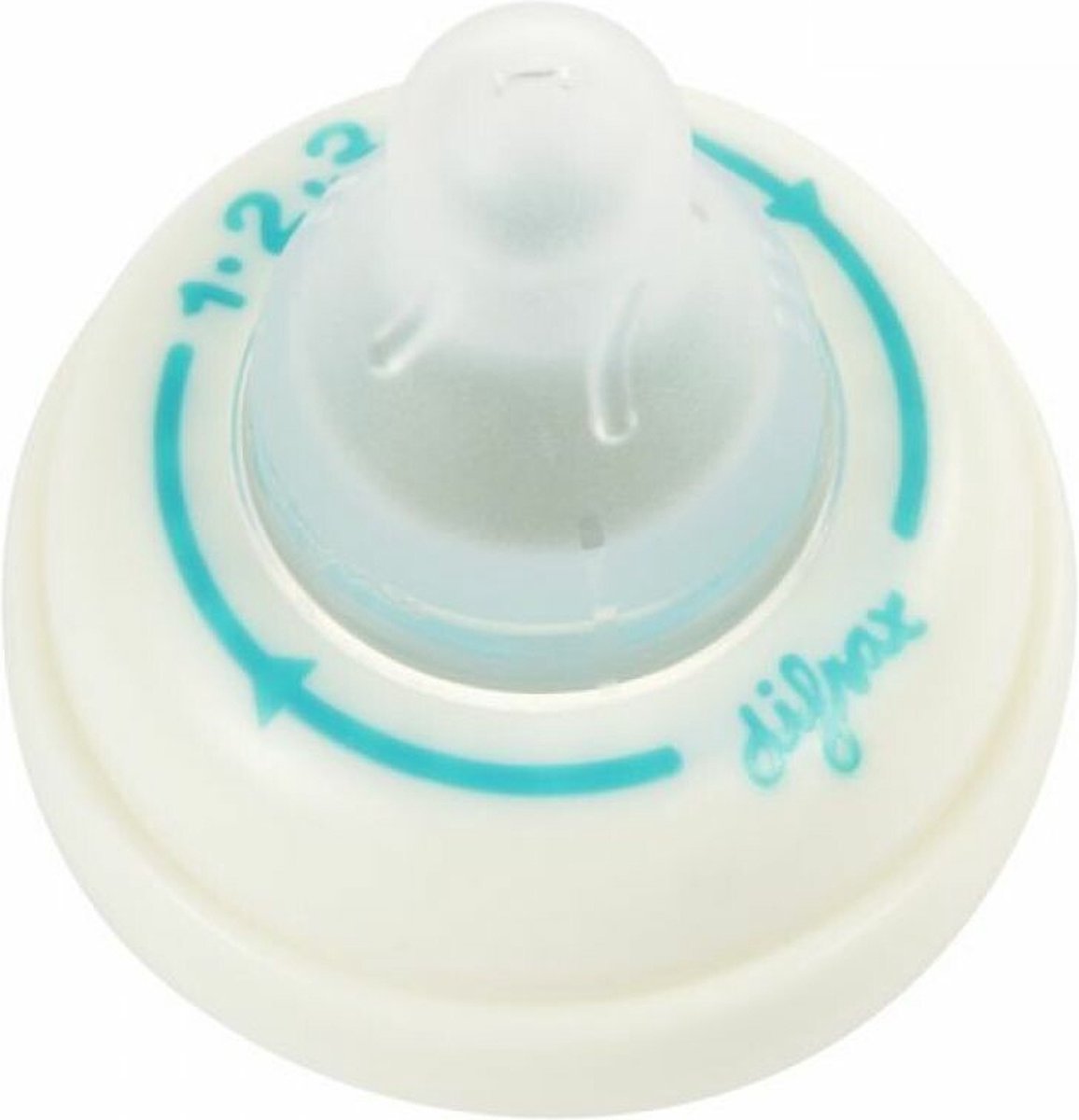 Difrax - 1-2-3 Ring Natural Doseerspeen - 2 x 1 stuk - Voordeelverpakking