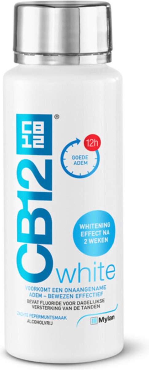 CB12 Mondwater White - 2 x 250 ml - Voordeelverpakking