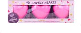 Treets Lovely Hearts 3x Badbruisharten_Bruisballen_Badbruisbal_Moederdag_Valentijn