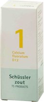 Pfluger Schussler Zout nr 1 Calcium Fluoratum D12 - 1 x 100 tabletten