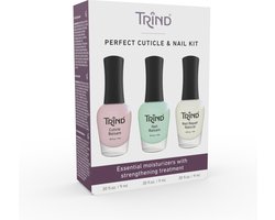Trind Perfecte Nagel- en Nagelriemverzorgingsset – Inclusief Nagelriembalsem, Nagelbalsem en Nagelverharder – 3 x 9 ml