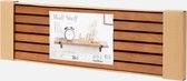 Luxe houten wandplank - 50 x 15,5 cm -Donkerbruin