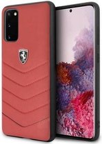Coque arrière en cuir Ferrari Heritage - Samsung Galaxy S20 (G980) - Rouge
