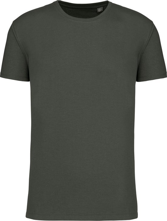 Biologisch Premium unisex T-shirt ronde hals 'BIO190' Kariban Green Marble Heather - L