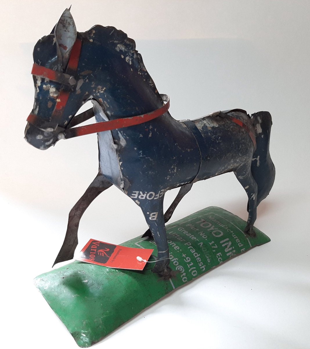 Houten Paardenbeeldje, Dennenhout Pure Kleur Paardenbeeldje voor