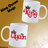 King and Queen Couple Matching mug - Mug with text - Funny mug - Anniversary gift - Gift for husband - Gift for wife - Gift for her - Gift for him - Funny gift - Tea glasses - Valentine gifts - Coffee cups
