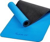 Yoga mat - Yogamat - Fitness mat - Sport mat - Fitness matje - Pilates mat - Oprolbaar - 190 x 60 x 0.6 cm - Lichtblauw