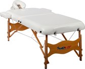 Behandeltafel - Massagetafel - Fysiotherapie - Tattoo stoel - Massage - Verstelbaar - Inclusief draagtas - 211 x 102 x 80 cm - Wit