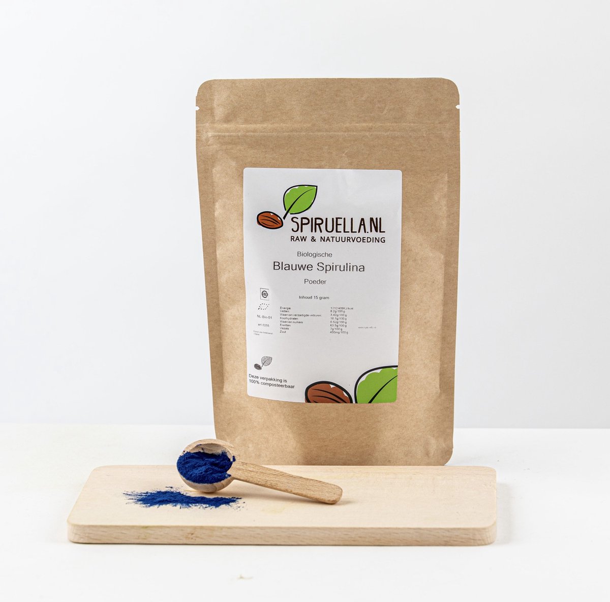 Goedkoopste Blauwe (Blue) Spirulina poeder Biologisch 100 gram