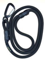 RADU - Carbon Black – Hondenriem - hondenlijn - karabijnhaak - veiligheidsslot - 140cm - Ø 10mm - Nylon