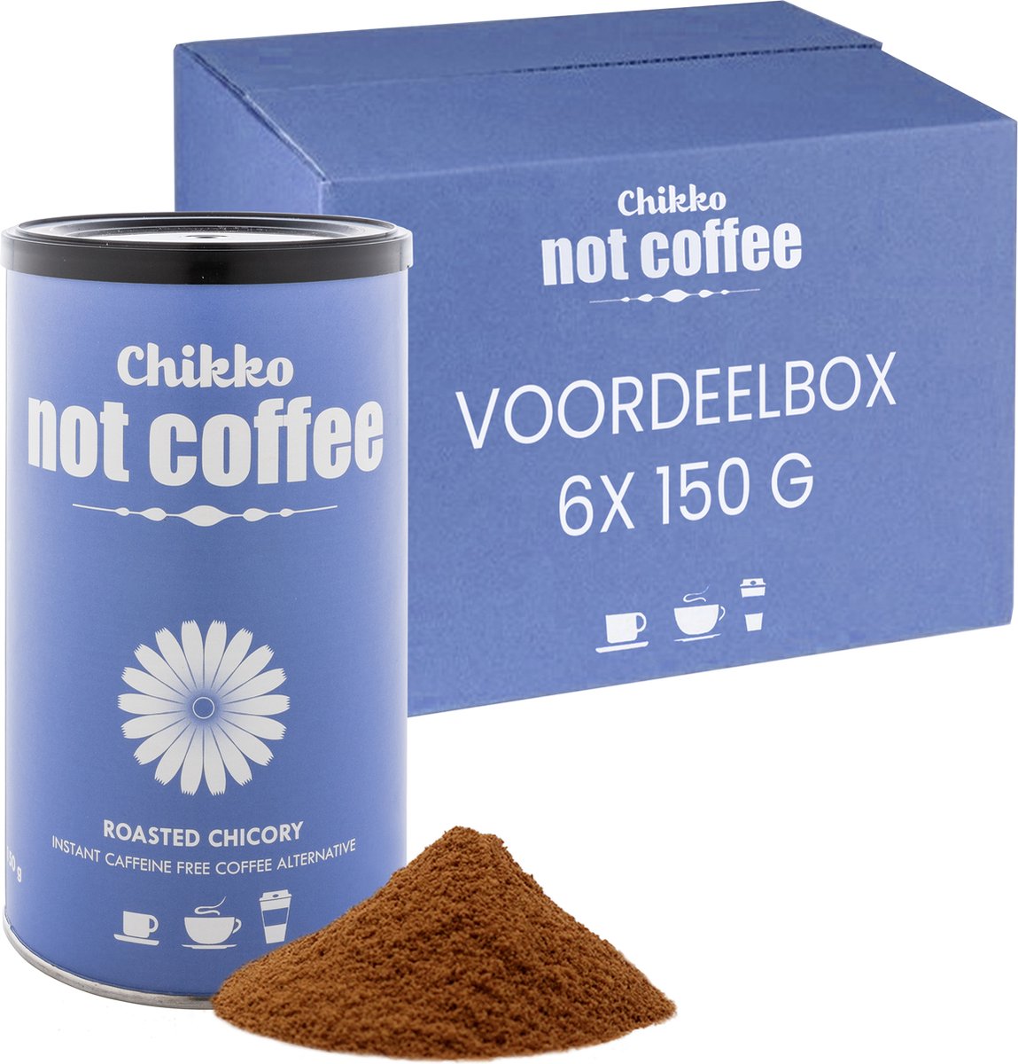 Chikko Not Coffee - cichorei koffie alternatief - 100% plantaardig - 6x 150g
