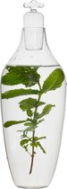 Vij5 - Tap Water Carafe in glas - glazen waterkaraf - Nederlands ontwerp door Lotte de Raadt - Borosilicaatglas / laboratorium glas