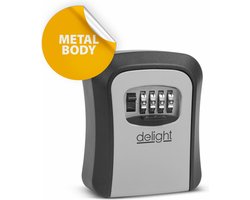 Delight - Sleutelkluis met Cijferslot Code - Centraal opbergen van sleutels - 115 x 95 x 40 mm - Sleutelkluisje Metalen Behuizing