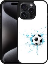 Cazy Hardcase Hoesje geschikt voor iPhone 15 Pro Soccer Ball