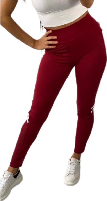 Sportlegging - Dames - Highwaist - Yoga legging - Kleur - doorzichtig stukje benen.