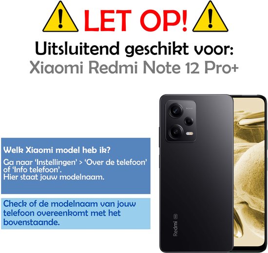 Coque pour Xiaomi Redmi Note 12 Pro Plus Coque en Siliconen - Coque pour Xiaomi Redmi Note 12 Pro Plus Coque Siliconen - Transparent - 2 Pièces