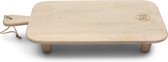 Riviera Maison Serveerplank hout met handvat en poten - Harvey borrelplank 65 cm lang