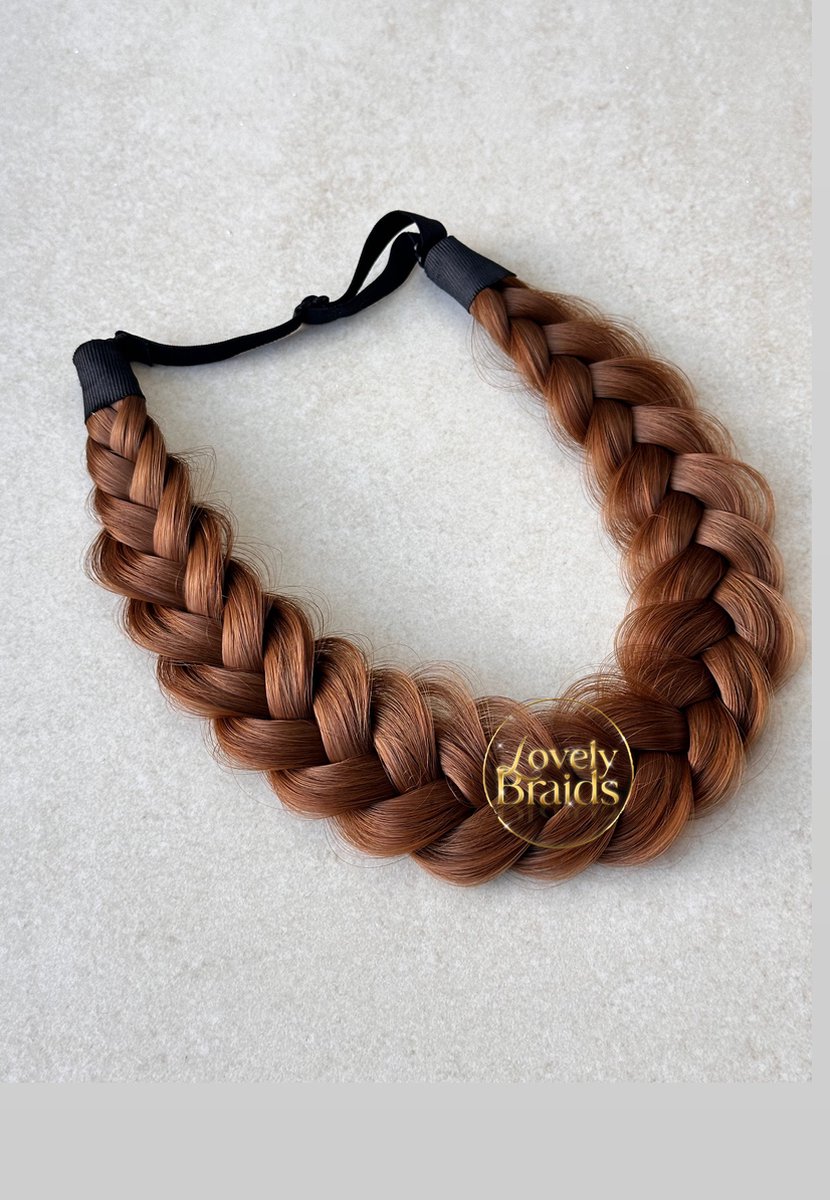 Lovely braids - crazy copper - gevlochten haarband - vlecht haarband - haarband vlecht