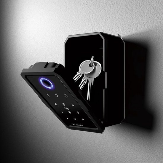 Internet Smart Keybox met Bluetooth verbonden sleutelbox – veilige opening via smartphone, vingerafdruk, code of magneetsleutel – activiteitenregistratie