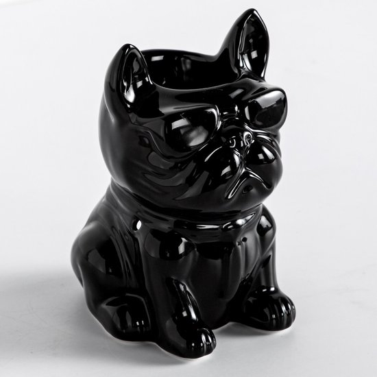Aromabrander - Geurbrander - Franse Bulldog - Zwart - Hond - Decoratief - Keramiek - Eyecather - Liefhebber