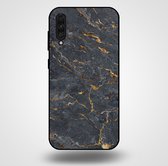 Smartphonica Telefoonhoesje voor Samsung Galaxy A30s met marmer opdruk - TPU backcover case marble design - Goud Grijs / Back Cover geschikt voor Samsung Galaxy A30s