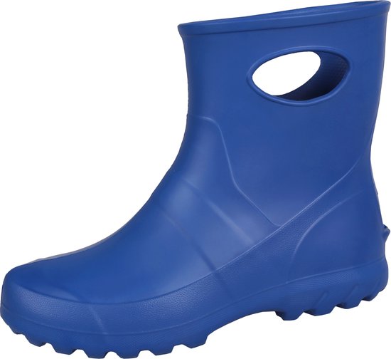 Bottes de pluie pour femmes EVA, bottes femme bleues avec semelle intérieure LEMIGO Garden