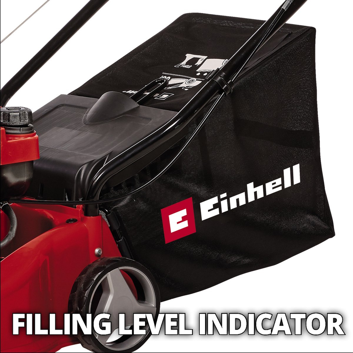 Einhell Benzine Grasmaaier GC-PM 40/2 - 132 cm³ - 2 kW - 4-takt - Maaibreedte: 40 cm - Aanbevolen gazonoppervlakte: tot 800 m² - 45 L opvangbak - Maaihoogte: 25-60 mm – foto 3