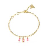 Guess Jewellery JUBB04251JWYGFCS Armband Goud/Roze