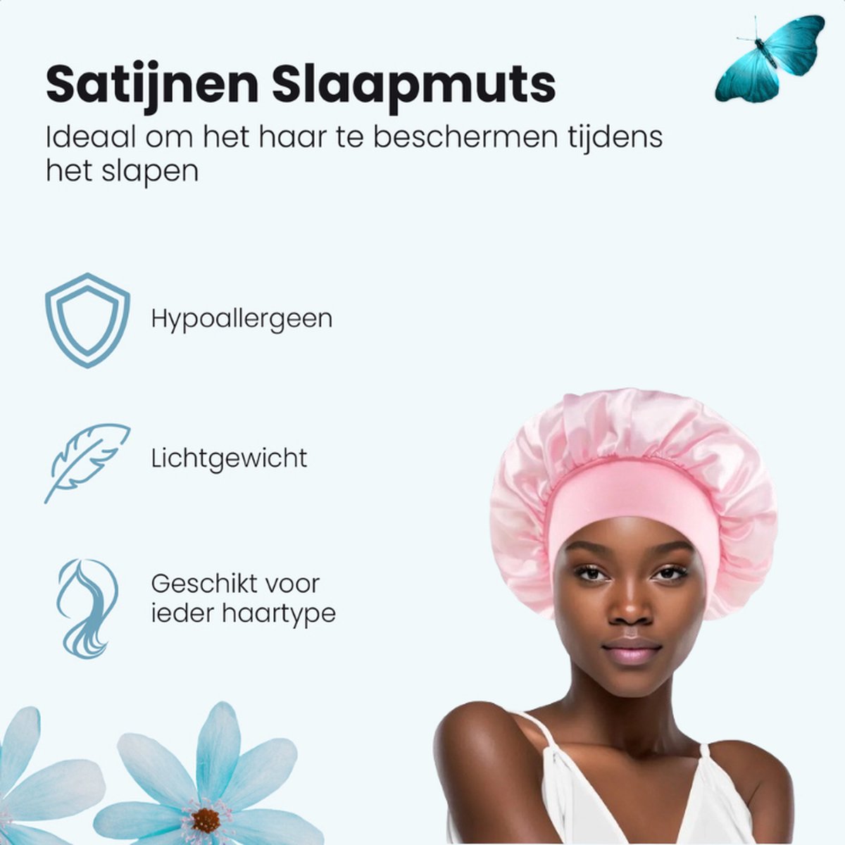 Satijnen Slaapmuts Roze van VATESI — cadeau in Verzorging - foto 6