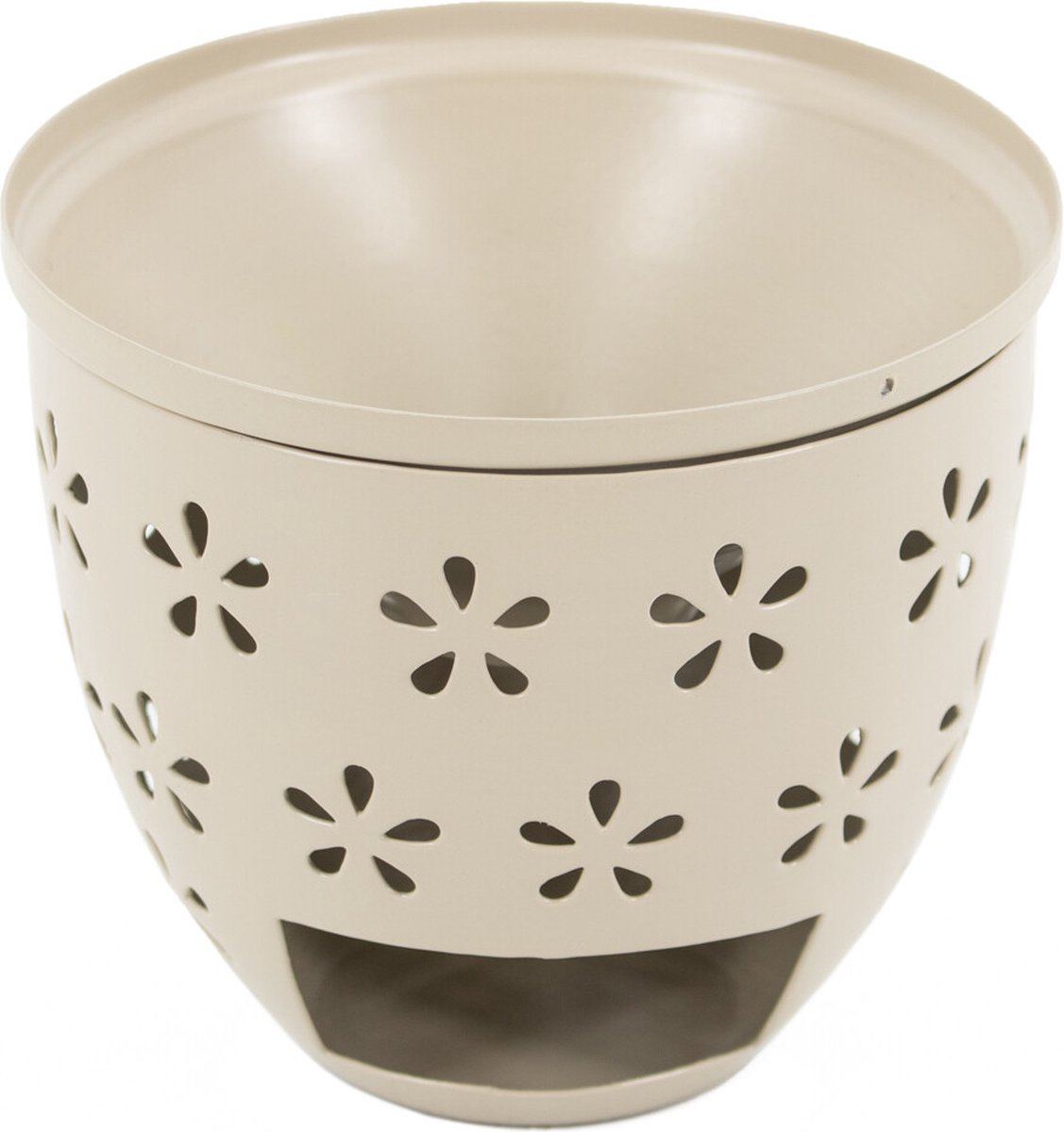 HomeBound by KY | Geurbrander Flower M sand | geurbrander | amberblokje | 9,5x7x8,5cm | stijlvol | geurblokje