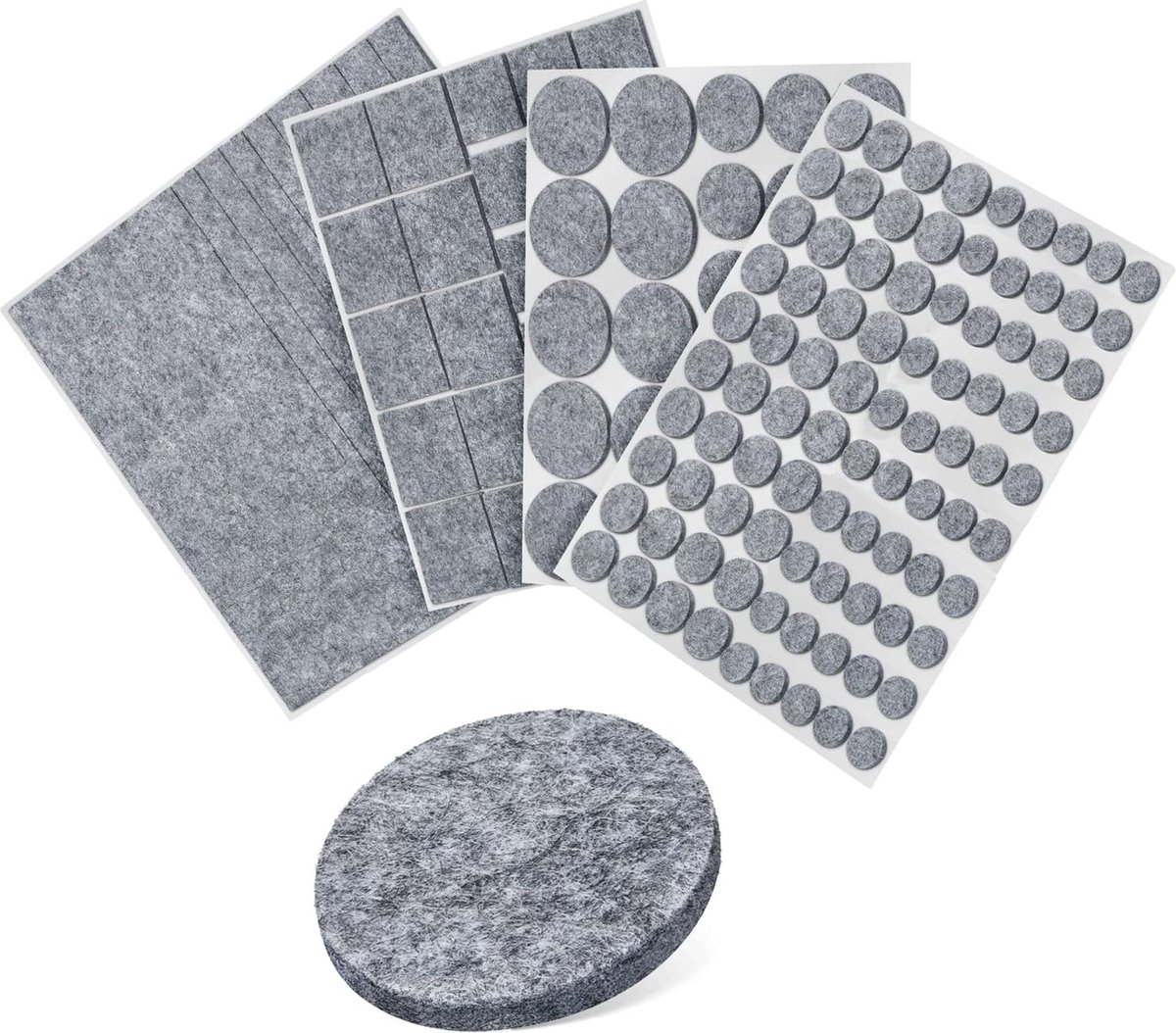 Viltglijders voor meubels, viltglijders, zelfklevend, 166 stuks