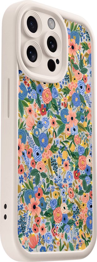 Casimoda® - Coque iPhone 15 Pro Max - Jardin fleuri - Coque téléphone unie - TPU