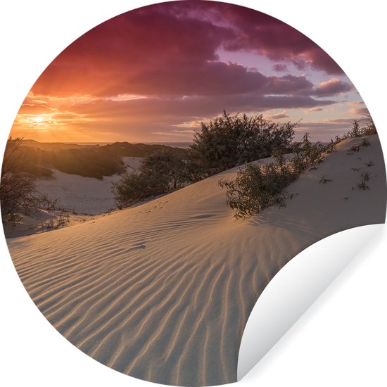 WallCircle - Stickers muraux - Cercle de papier peint - Nederland -Bas - Soleil - Plage - ⌀ 140 cm - Cercle mural - Autocollant - Sticker papier peint rond