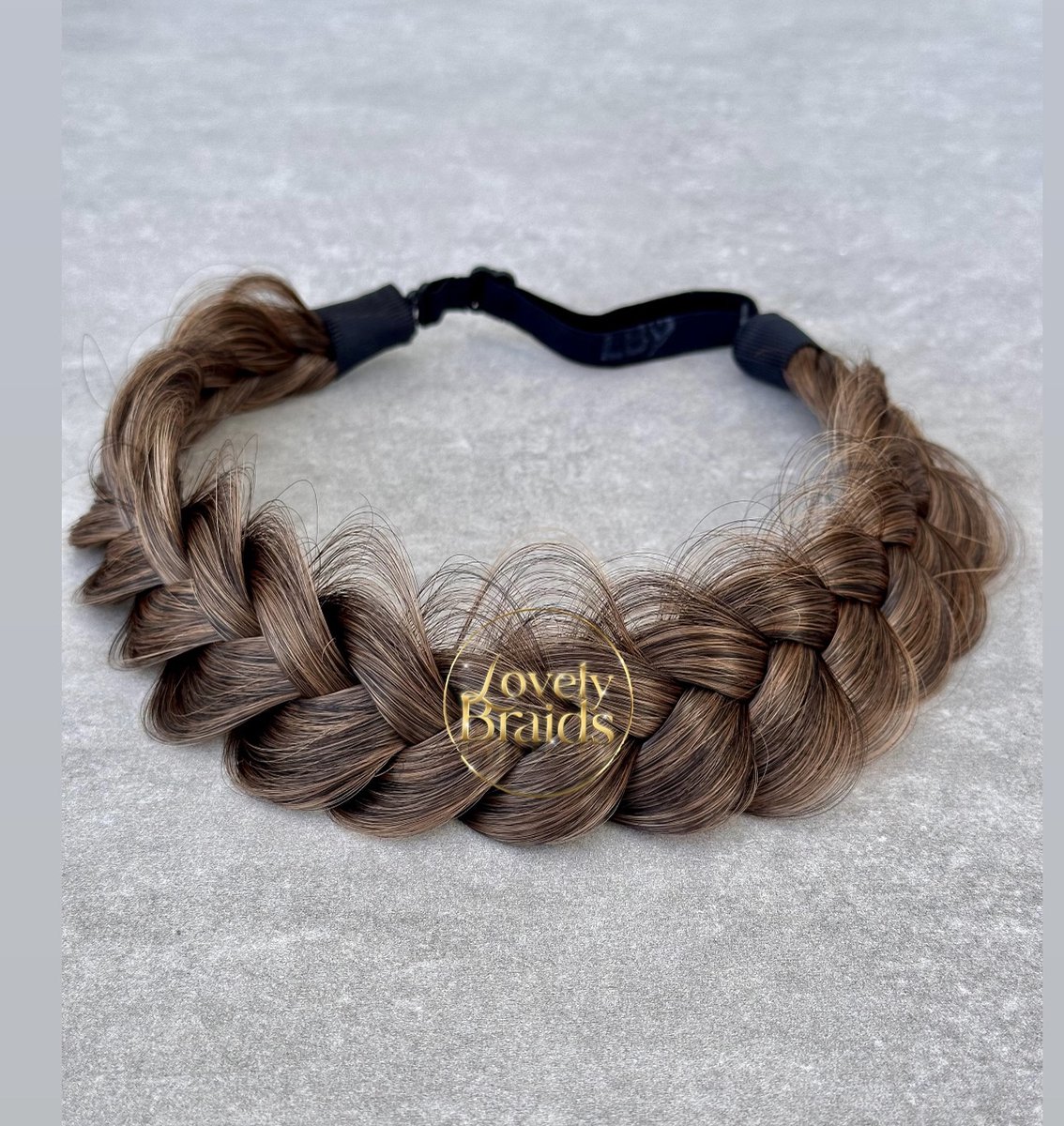 Lovely braids - Caramel macchiato - gevlochten haarband - vlecht haarband - haarband vlecht