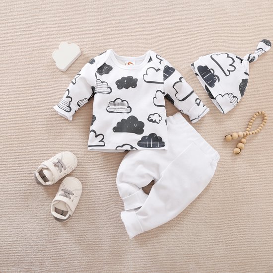 Foto: Nezr baby kleding set jongens en meisjes romper kraamcadeau babyshower cadeau 3 6 maanden