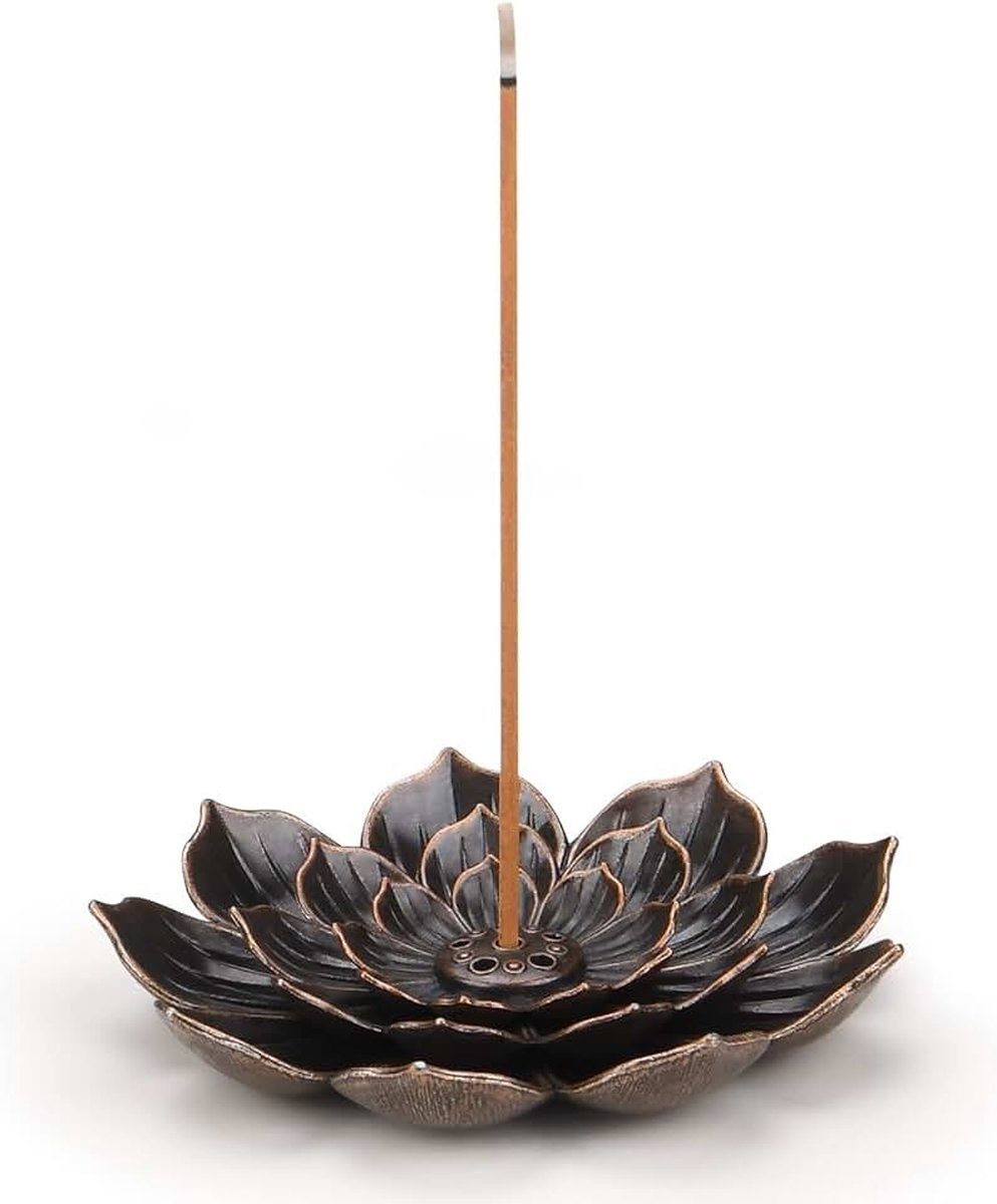 LOUZIR Wierookhouder - Aromatherapie accessoire - Wierook Houder - Incense holder - Wierook Brander - LOUZIR Bruin