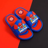 Kosmos - Spiderman Slippers - Badslippers Kinderen - Slippers Jongens en Meisjes - Rood/blauw - Maat 28 - Voetlengte 17 cm
