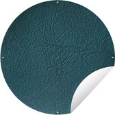Garden Circle Cuir - Aspect Cuir - Vert - Blauw - 90x90 cm - Affiche de Jardin Ronde - Extérieur